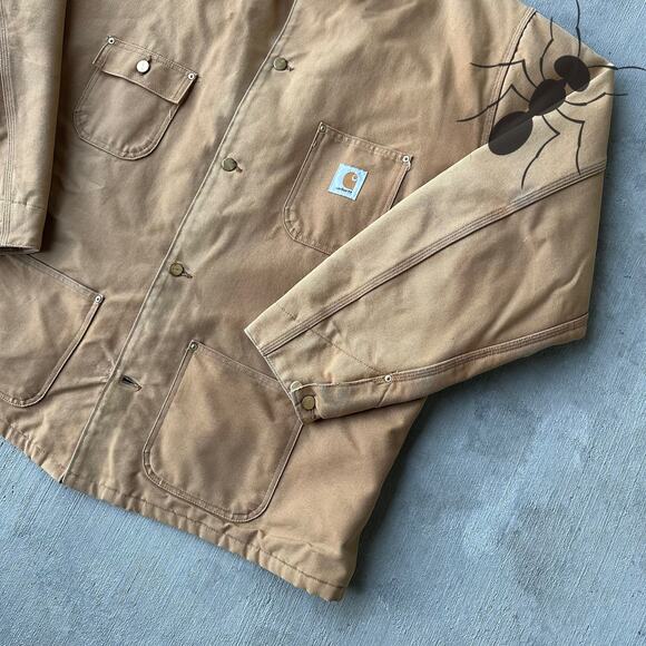 Vintage Y2K Carhartt brown chore work wear jacket - Picture 2 of 8